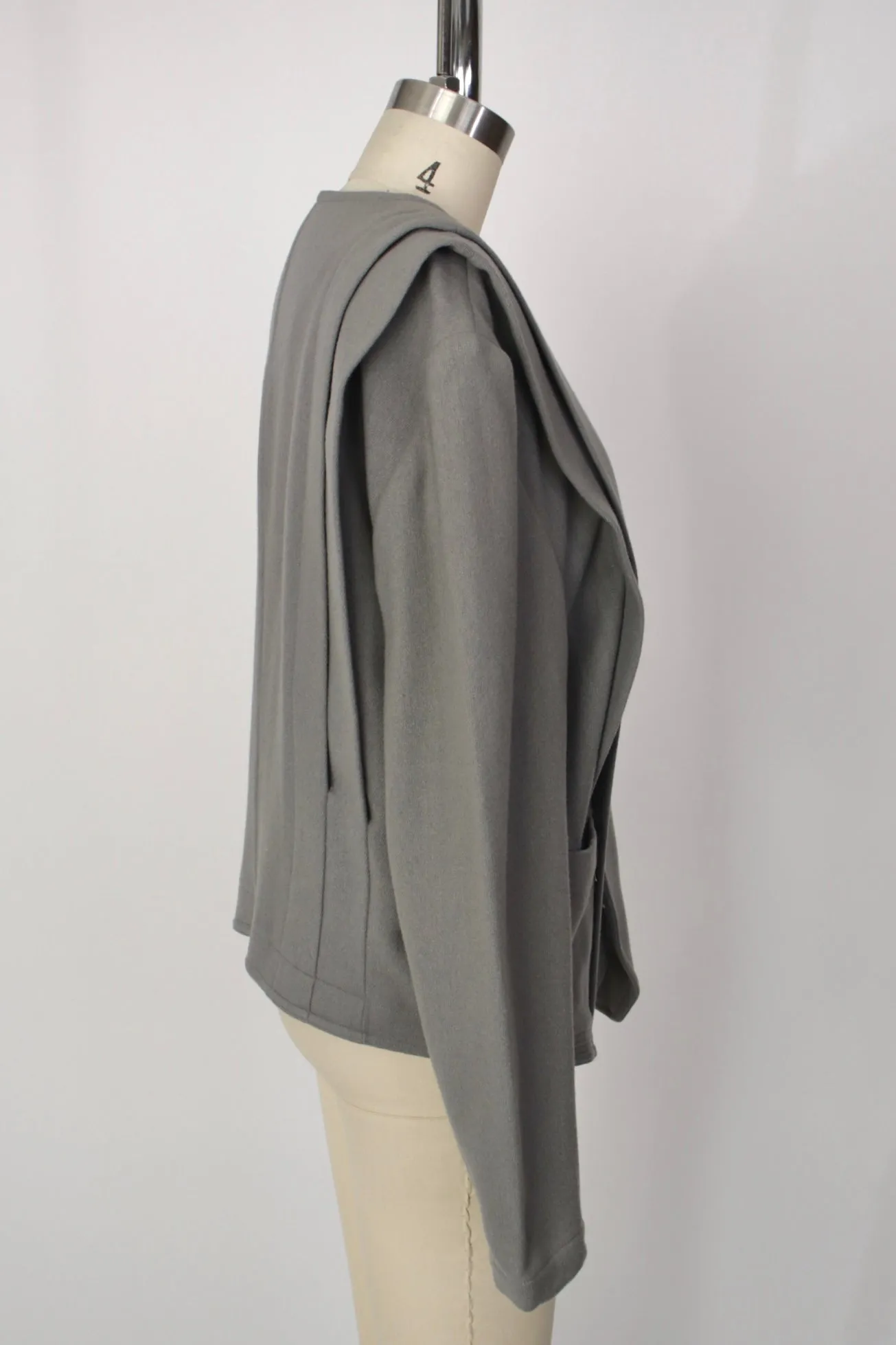 1980s Issey Miyake Wool Pin Tucked Jacket