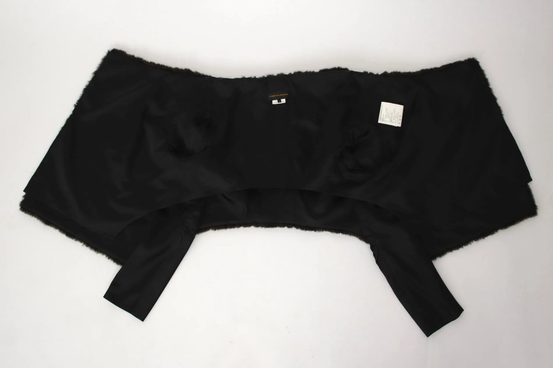 2004 Comme des Garçons Faux Fur Asymmetrical Jacket*