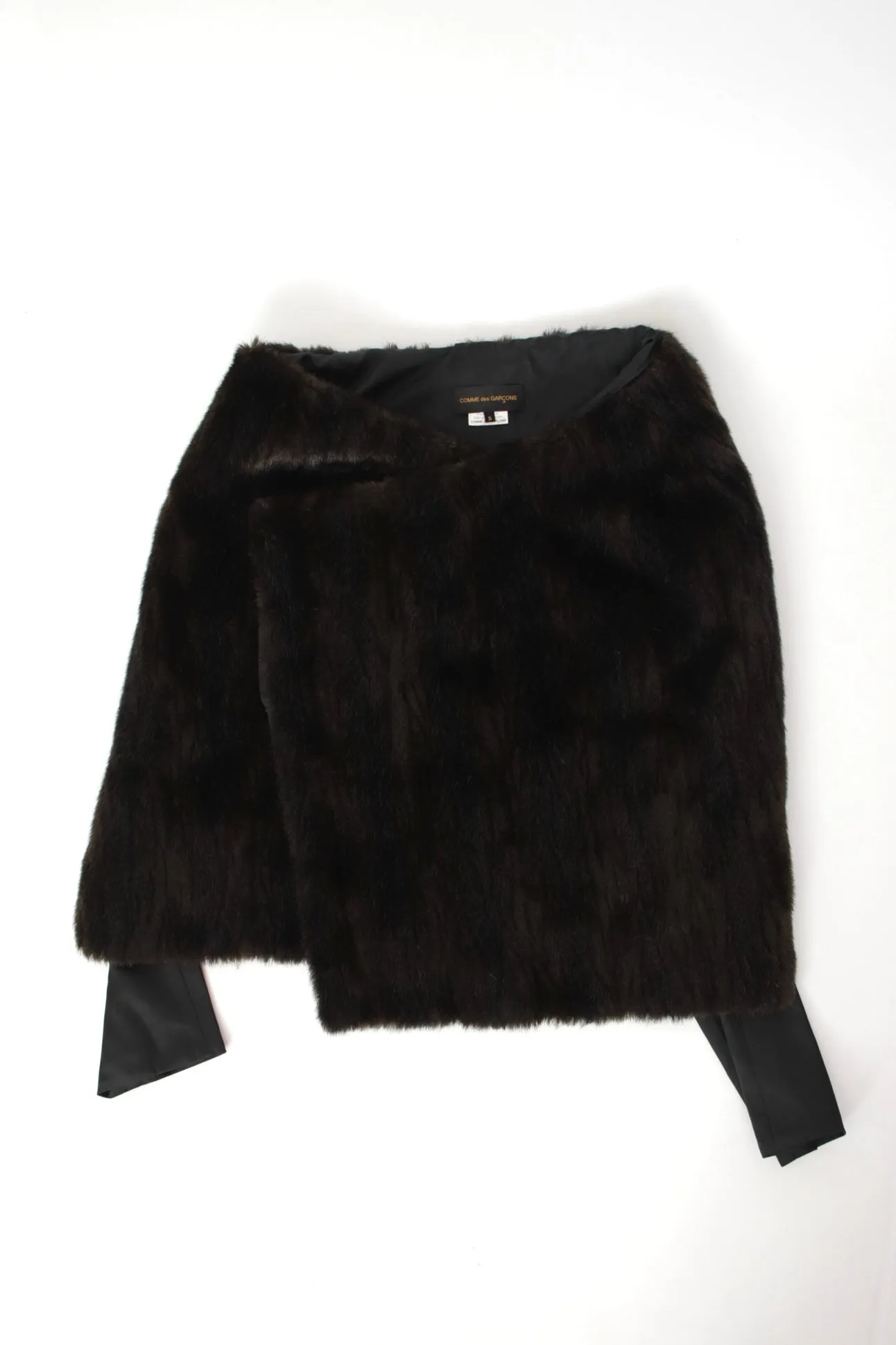 2004 Comme des Garçons Faux Fur Asymmetrical Jacket*