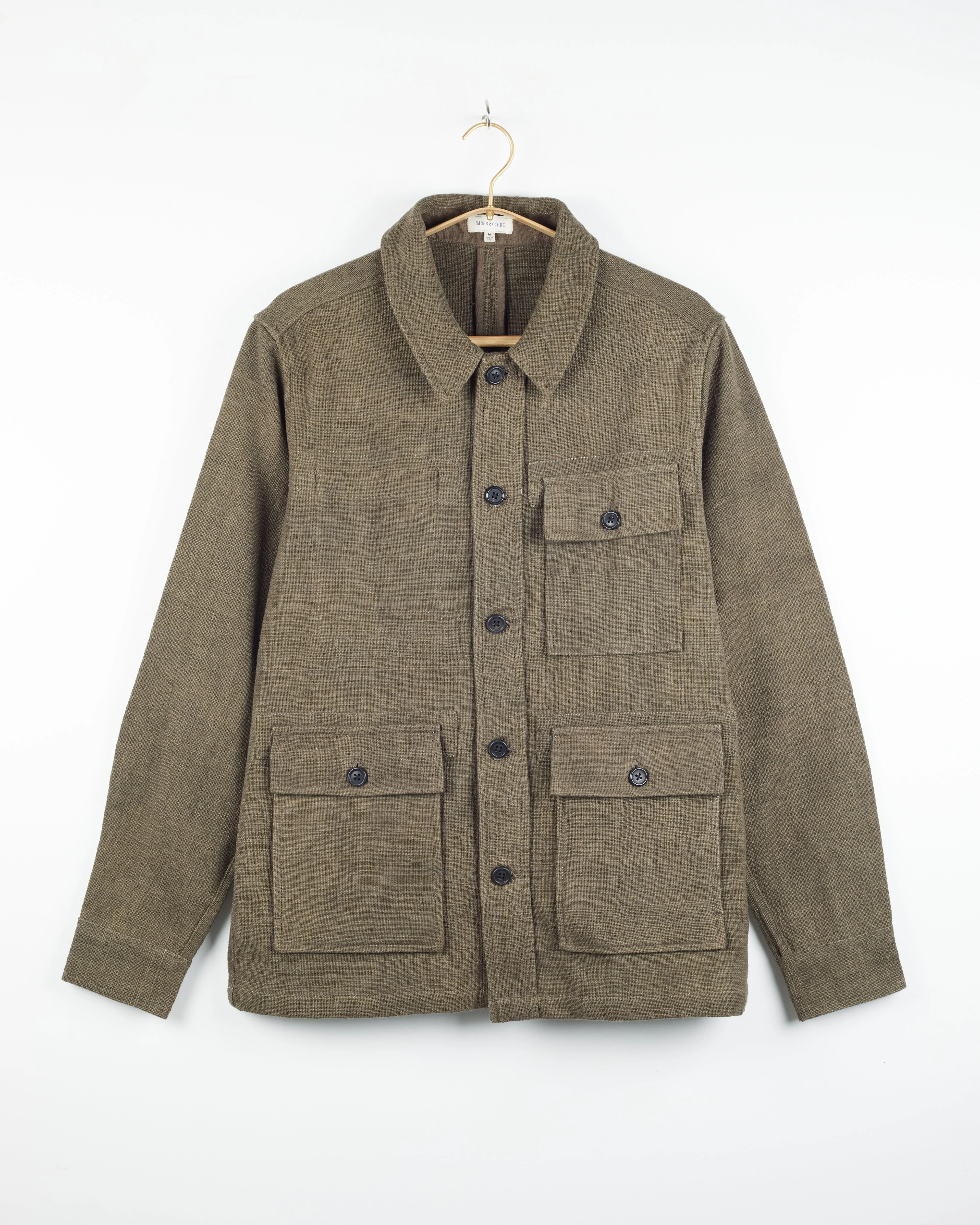 Akash Chore Coat in Nubby Cotton Dk Sage