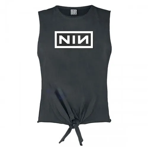 Amplified Womens/Ladies Logo Nine Inch Nails Sleeveless Tank Top
