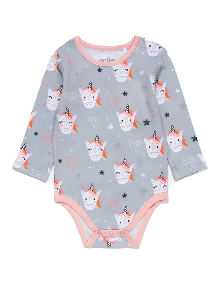 Artie - Happy Unicorn Baby Bodysuit