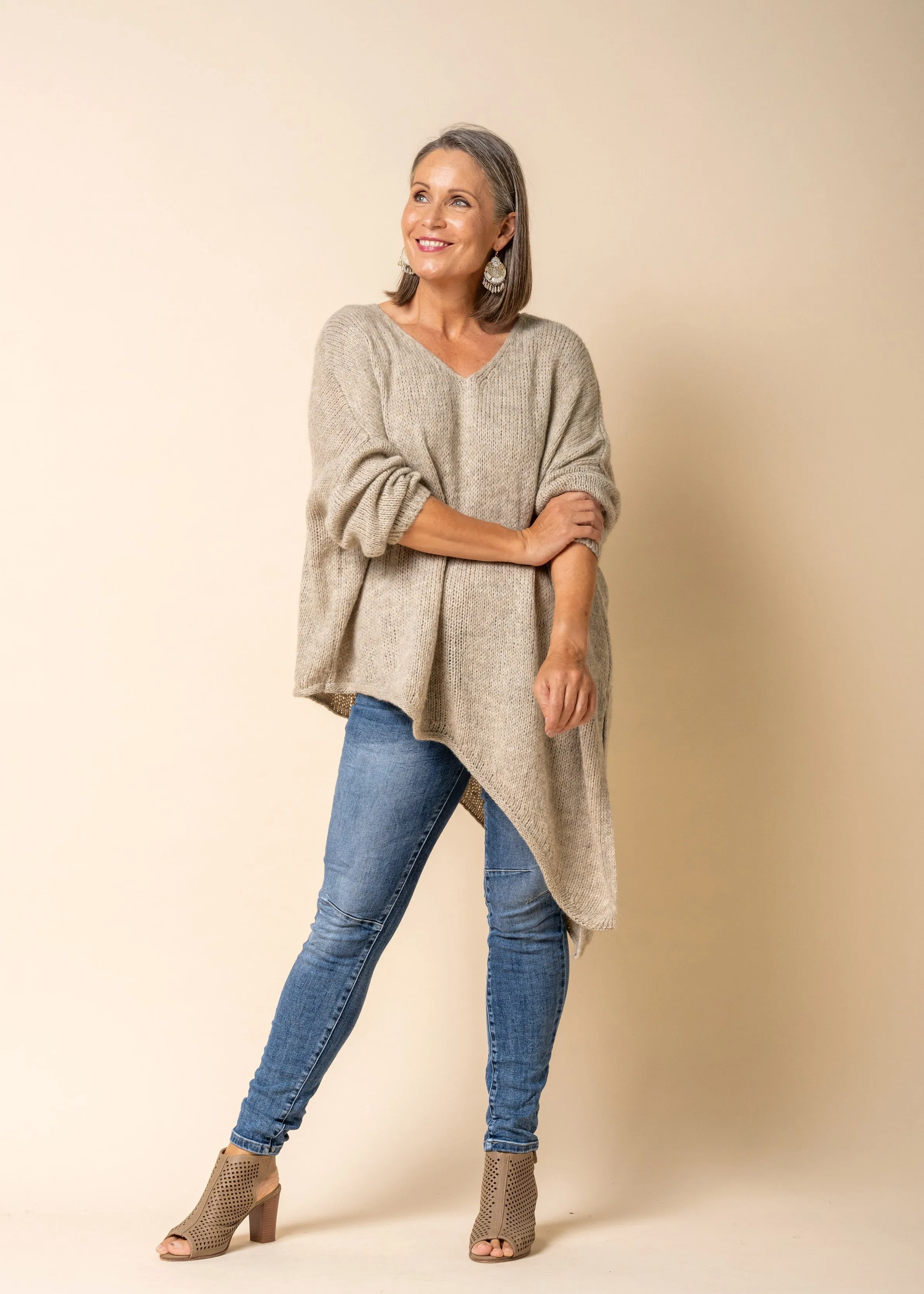 Aysha Knit Top in Latte