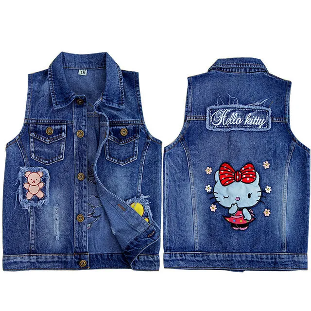 Baby Mickey Vests Boys Girls Jeans