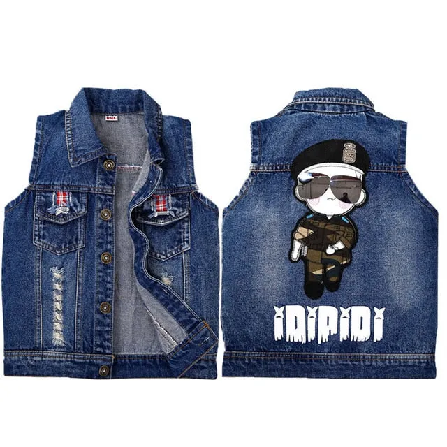Baby Mickey Vests Boys Girls Jeans