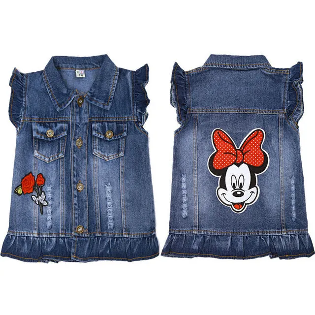 Baby Mickey Vests Boys Girls Jeans