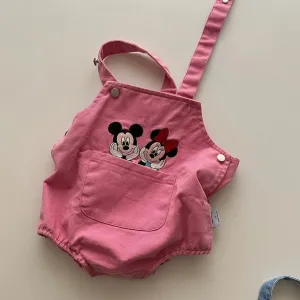 Baby Spring MM Embroidered Romper - Pink