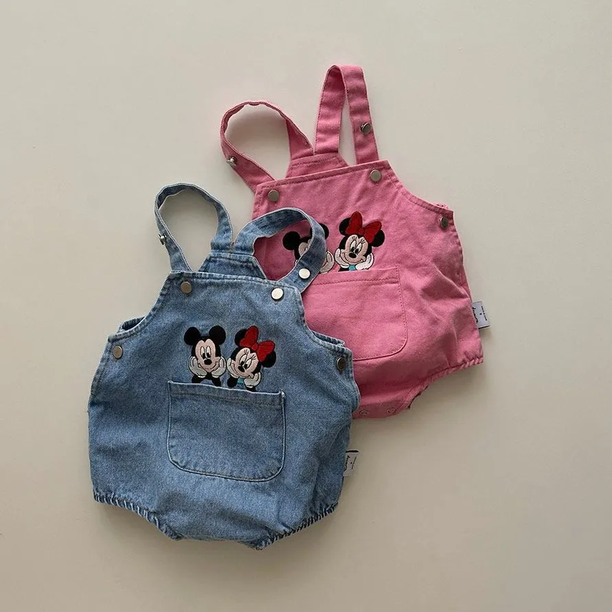 Baby Spring MM Embroidered Romper - Pink