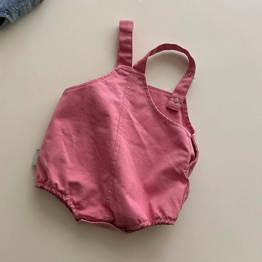 Baby Spring MM Embroidered Romper - Pink