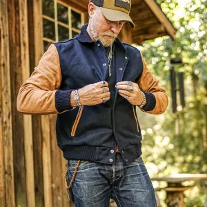 BAKER MOUNT VARSITY JACKET - NAVY