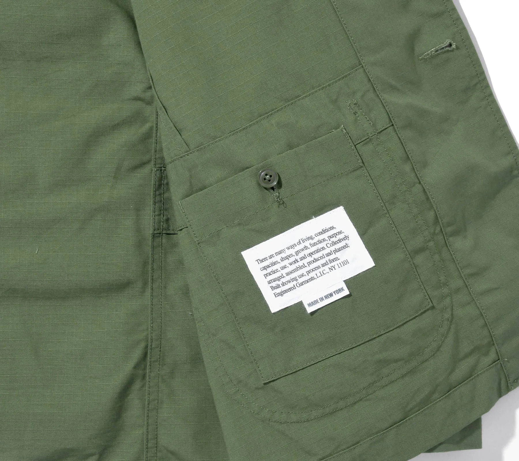 Bedford Jacket | Olive Cotton Ripstop