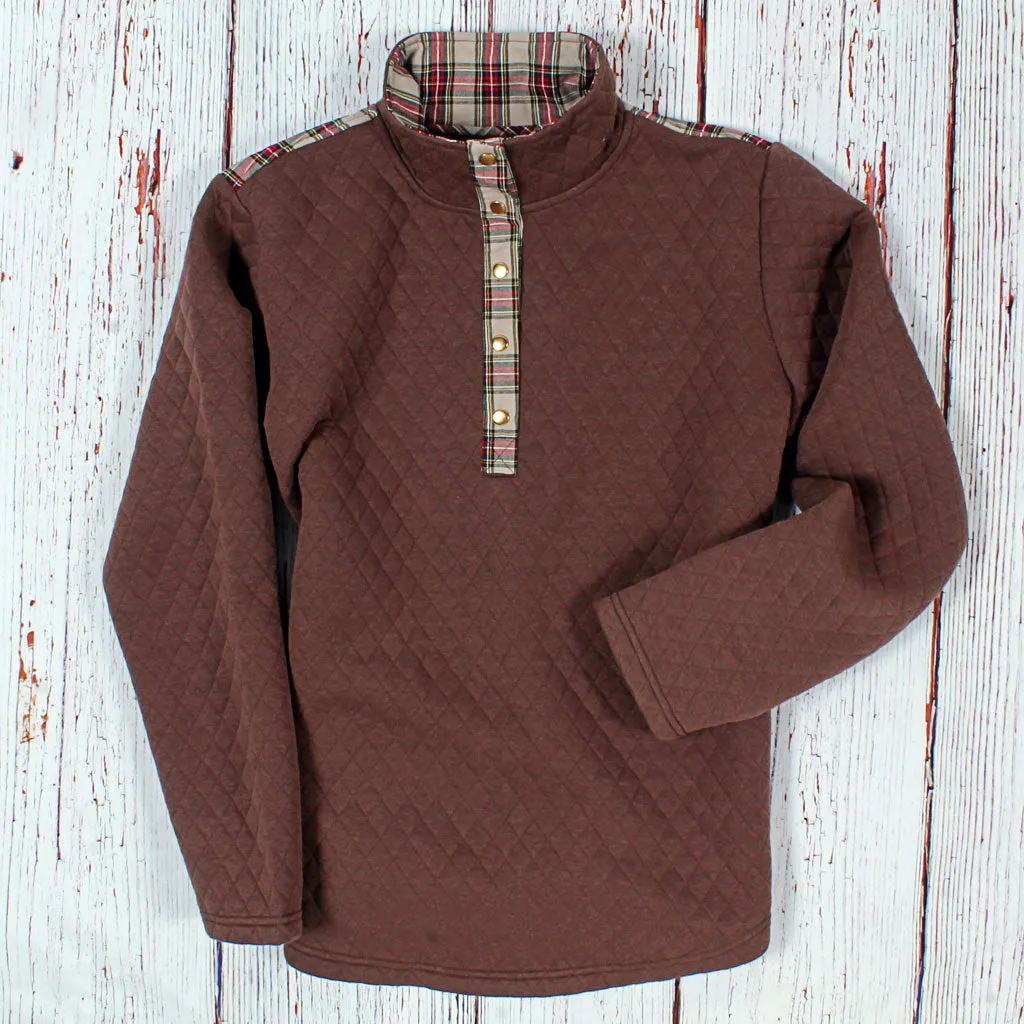Bergen Quilted Patch Pullover