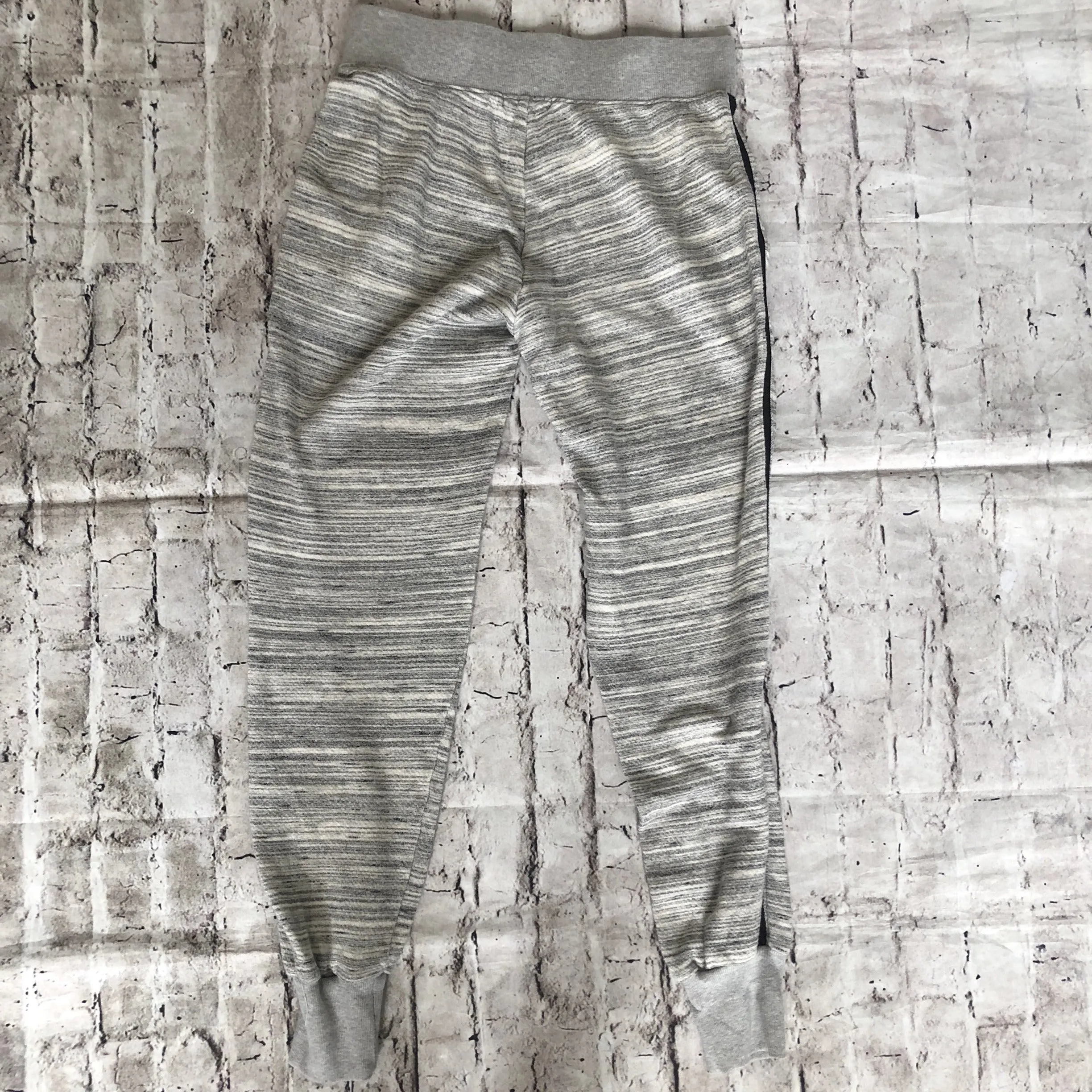 BEYOND YOGA Heather Grey Side Striped Joggers Size S