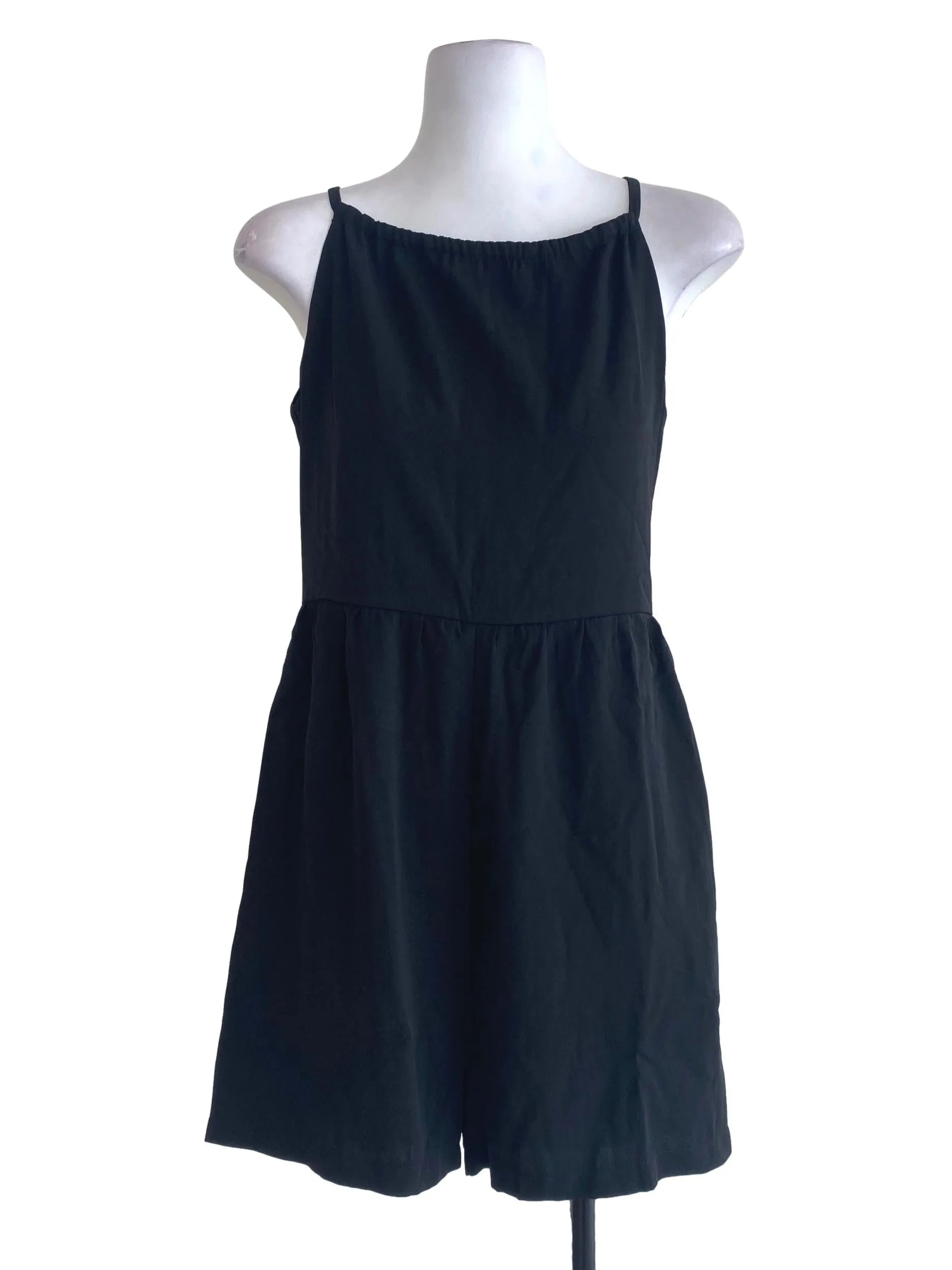 Black Blouson Rompers