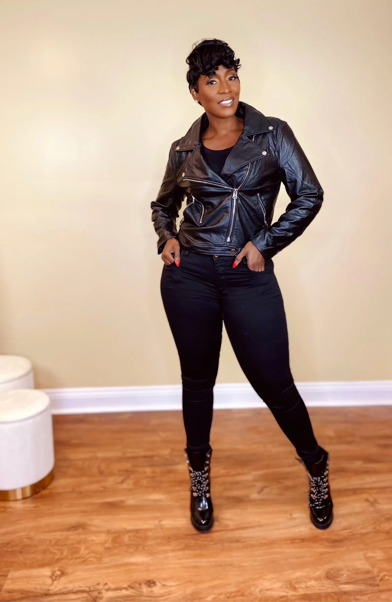 BLACK MOTO JACKET