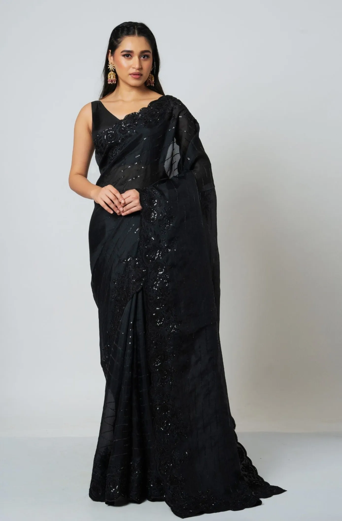 Black Rose Saree