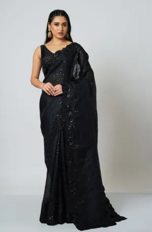 Black Rose Saree