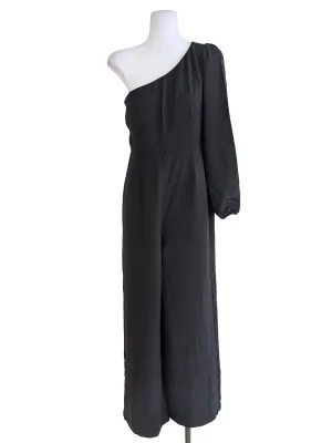 Black Single Sleeve Romper