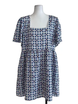 Blue Orange Pink Green Mix Flower Rompers