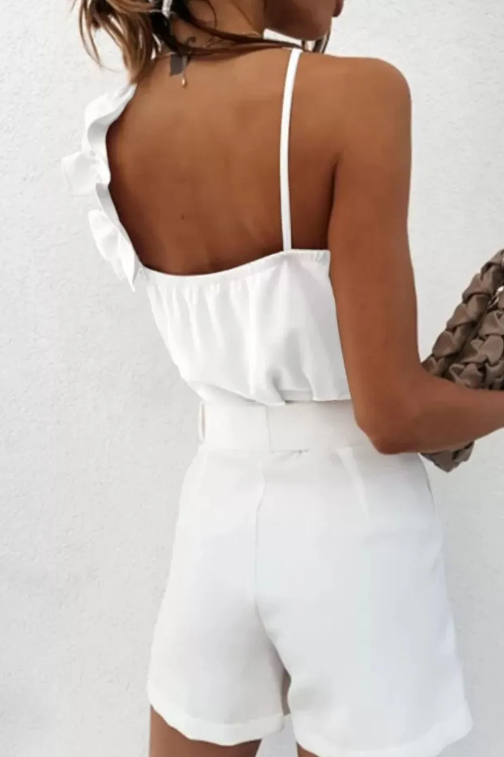 Brandee Ruffled V-Neck Cami