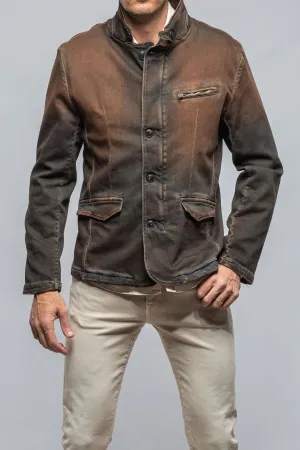 Buster Over-Dyed Denim Jacket In Ruggine
