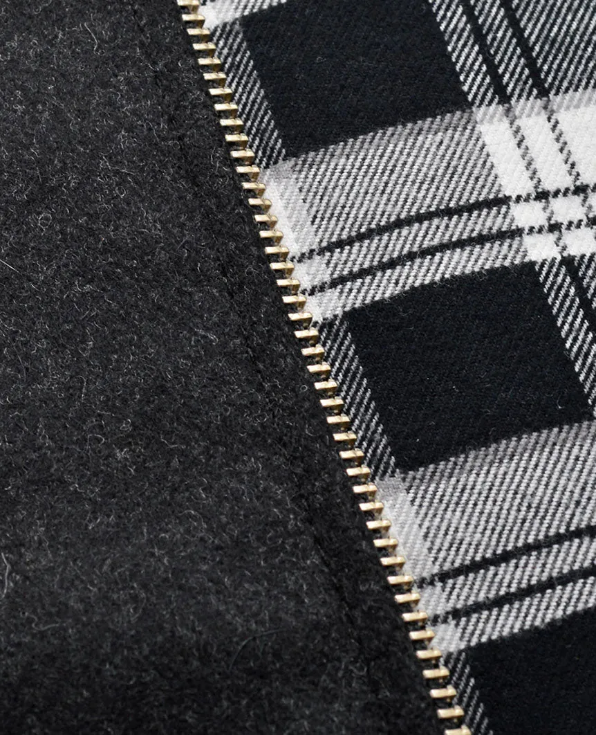 Charcoal Wool Field Vest