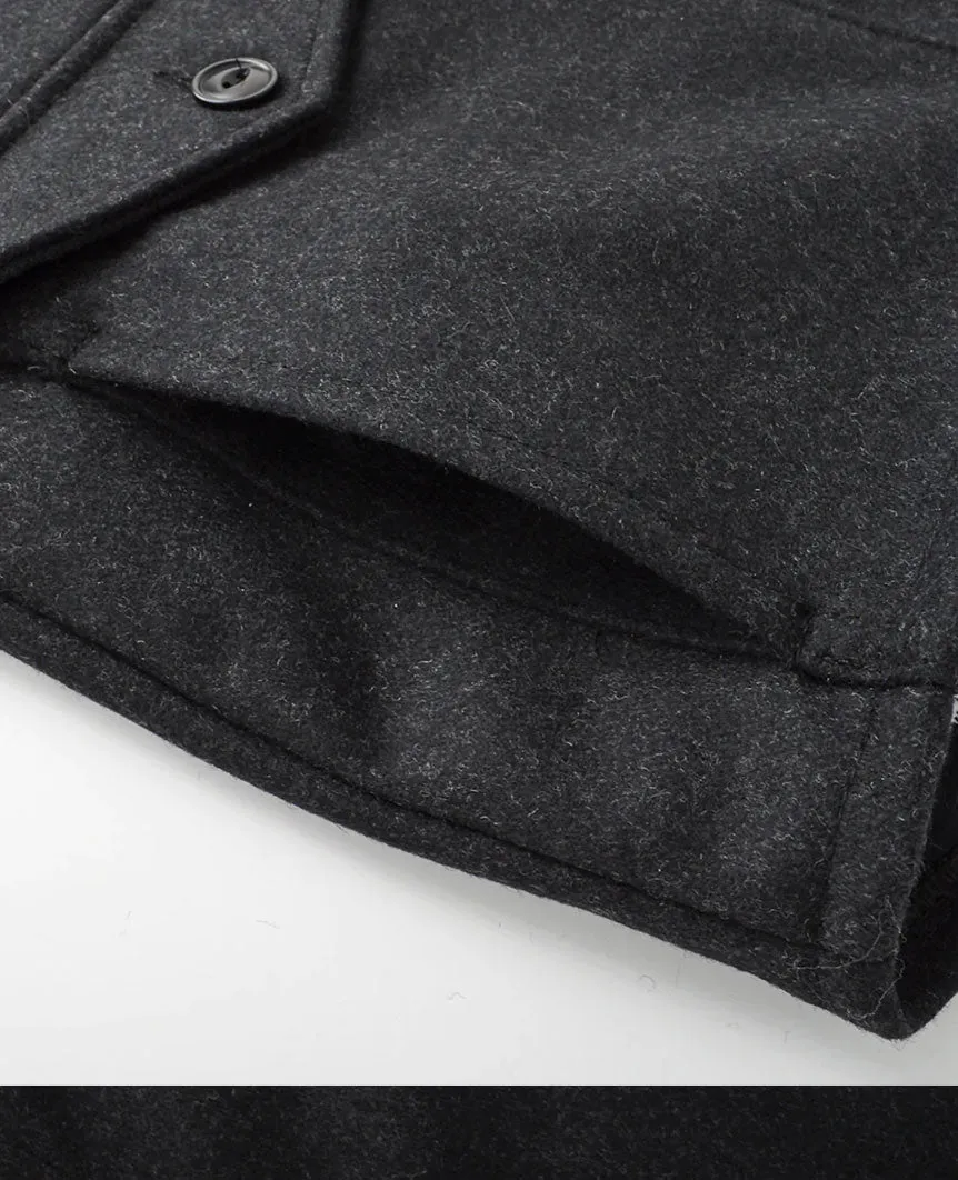 Charcoal Wool Field Vest