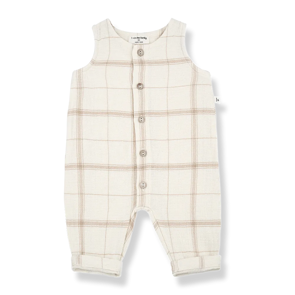Ciro Beige Check Overall
