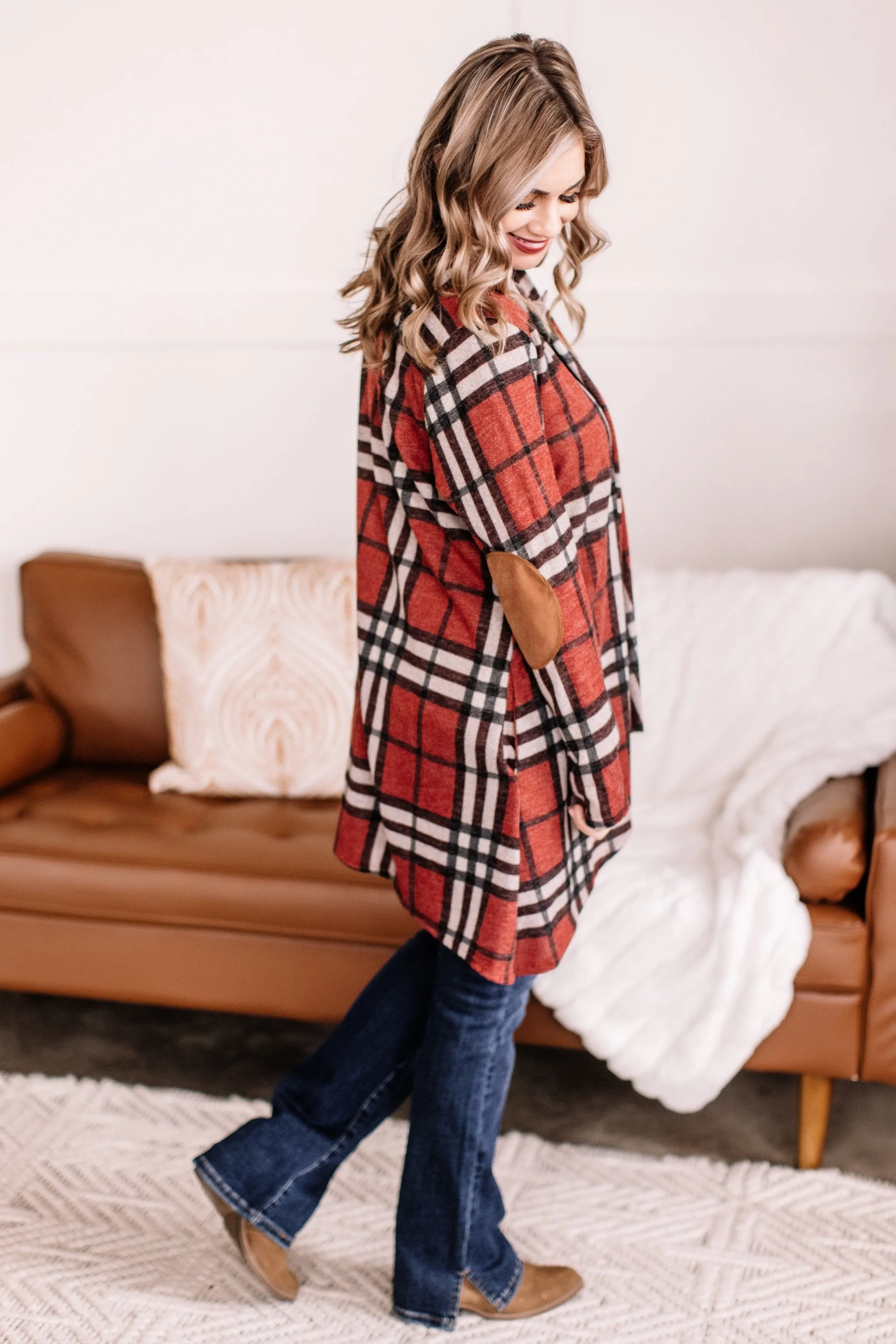 Cold Hands, Warm Cardigan In Plaid