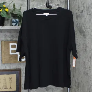 Colsie Women's Oversized Sweatshirt 55ZZW7 Black XL