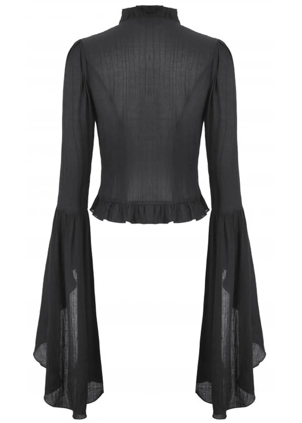 Dark In Love Drina Cross Top Black
