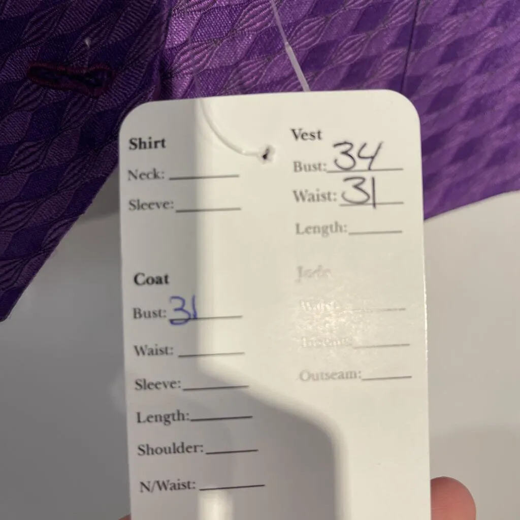 Dark Purple Patterned Vest