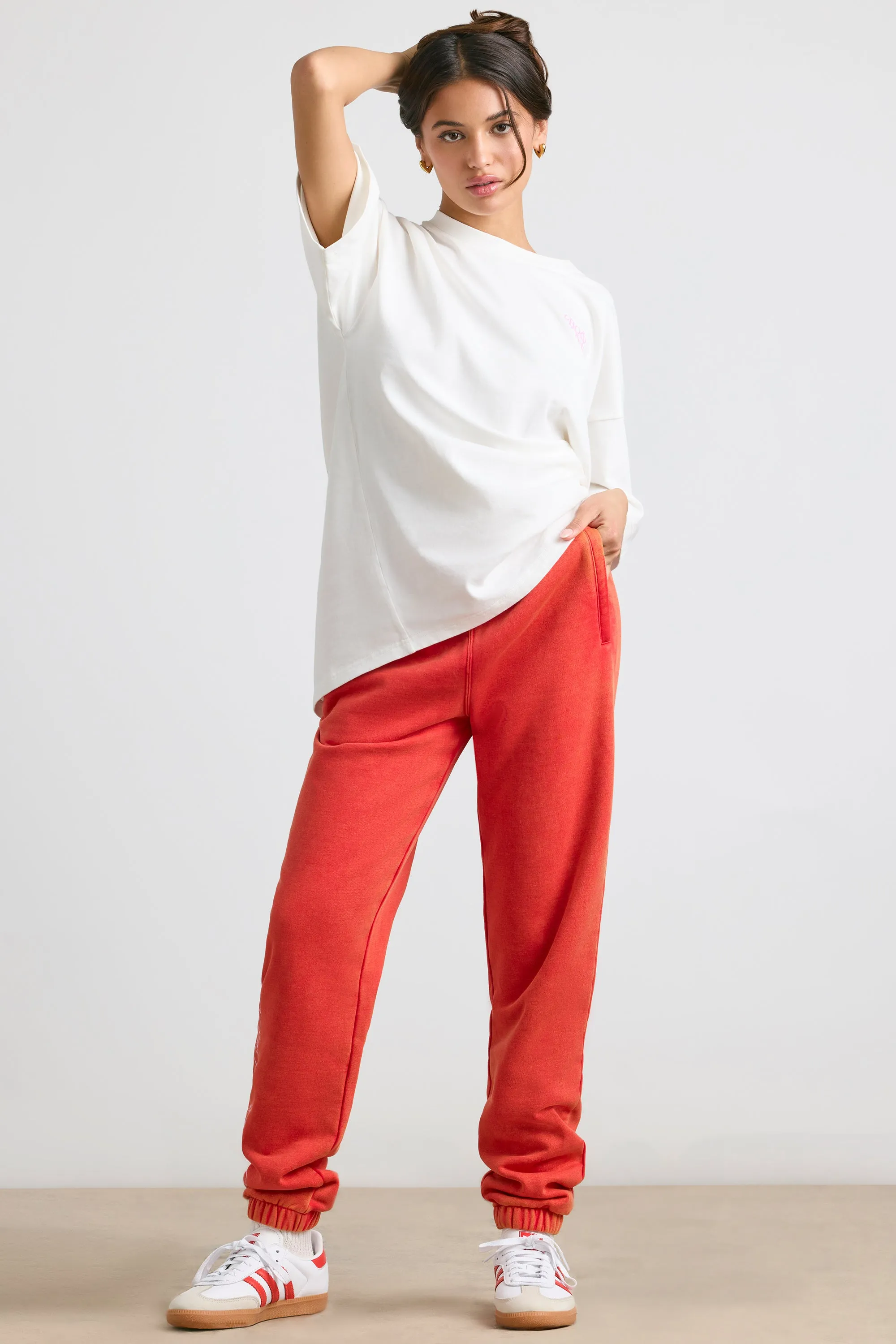 Devotion - Petite Oversized Joggers in Red