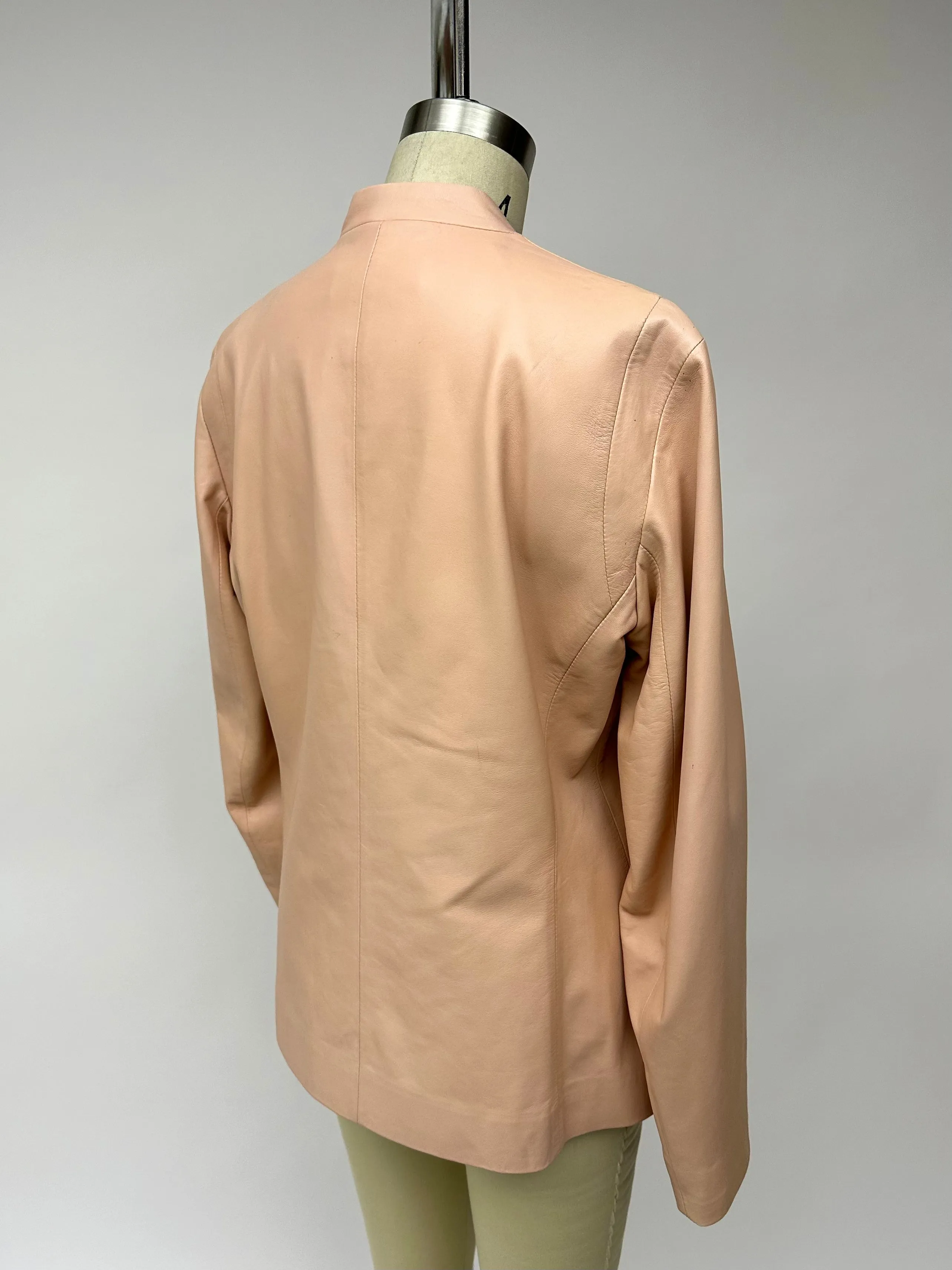 Donna Karan Millenial Pink Lambskin Jacket
