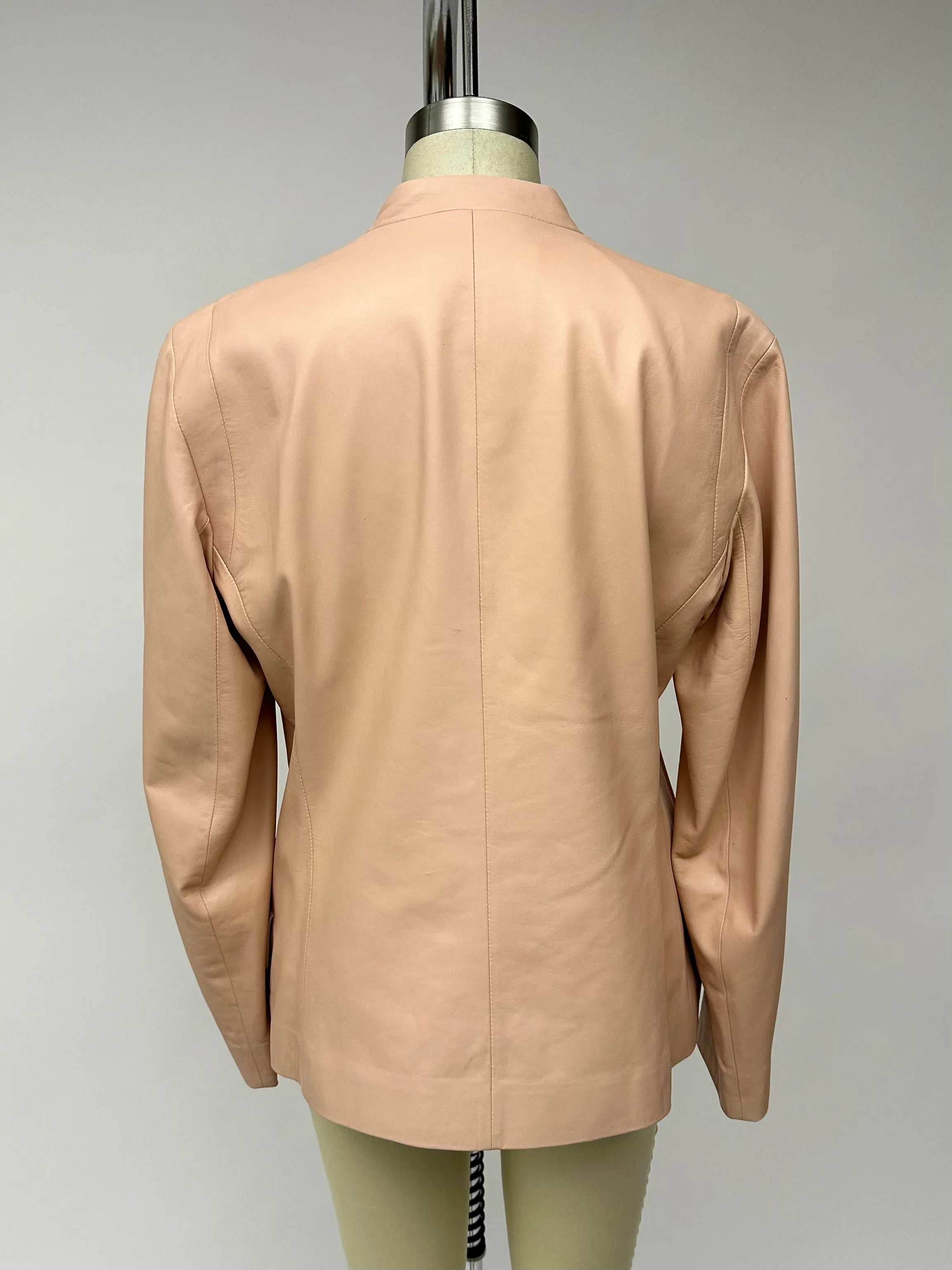 Donna Karan Millenial Pink Lambskin Jacket