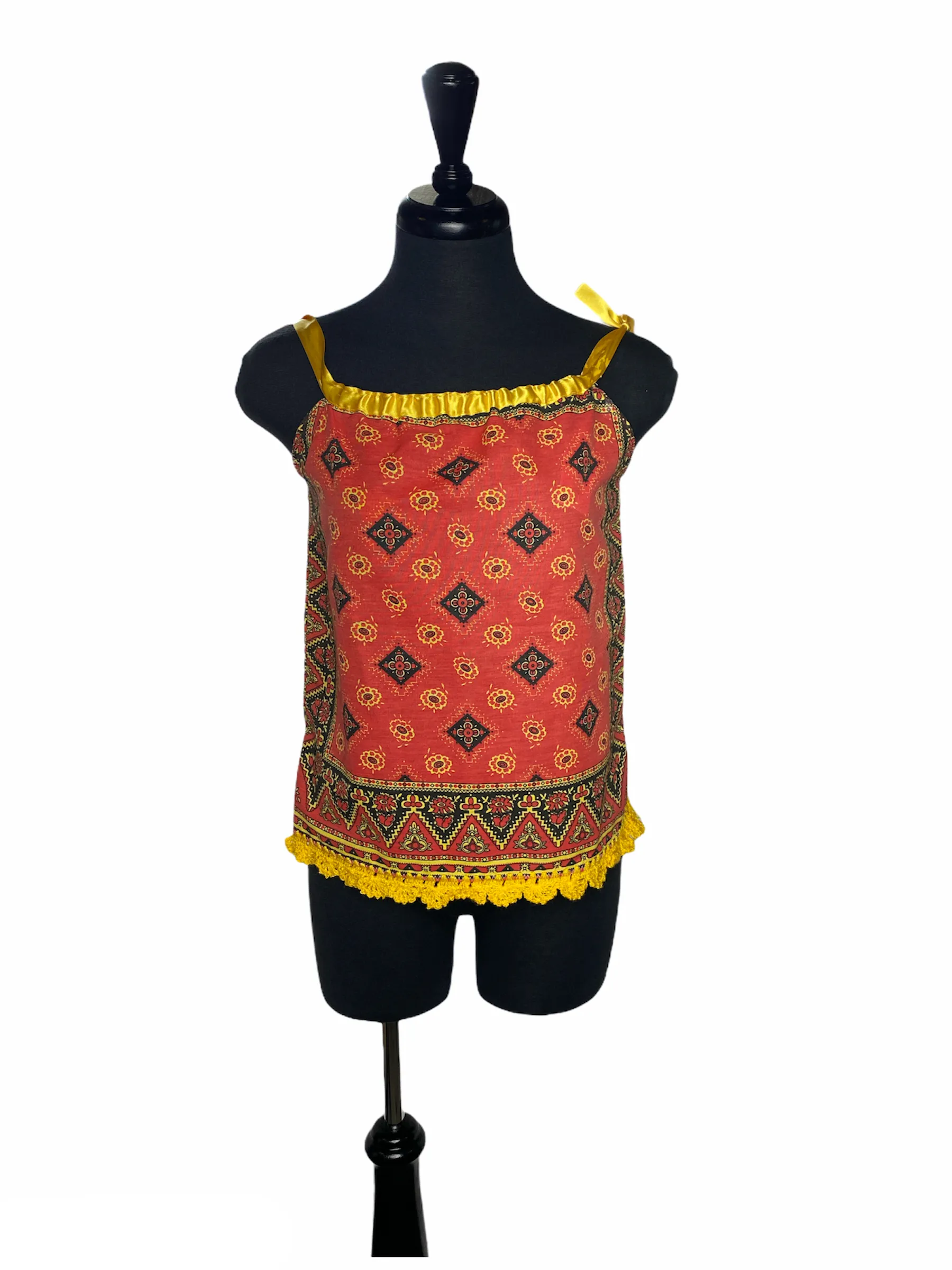 Embroidered Blouses with Ties