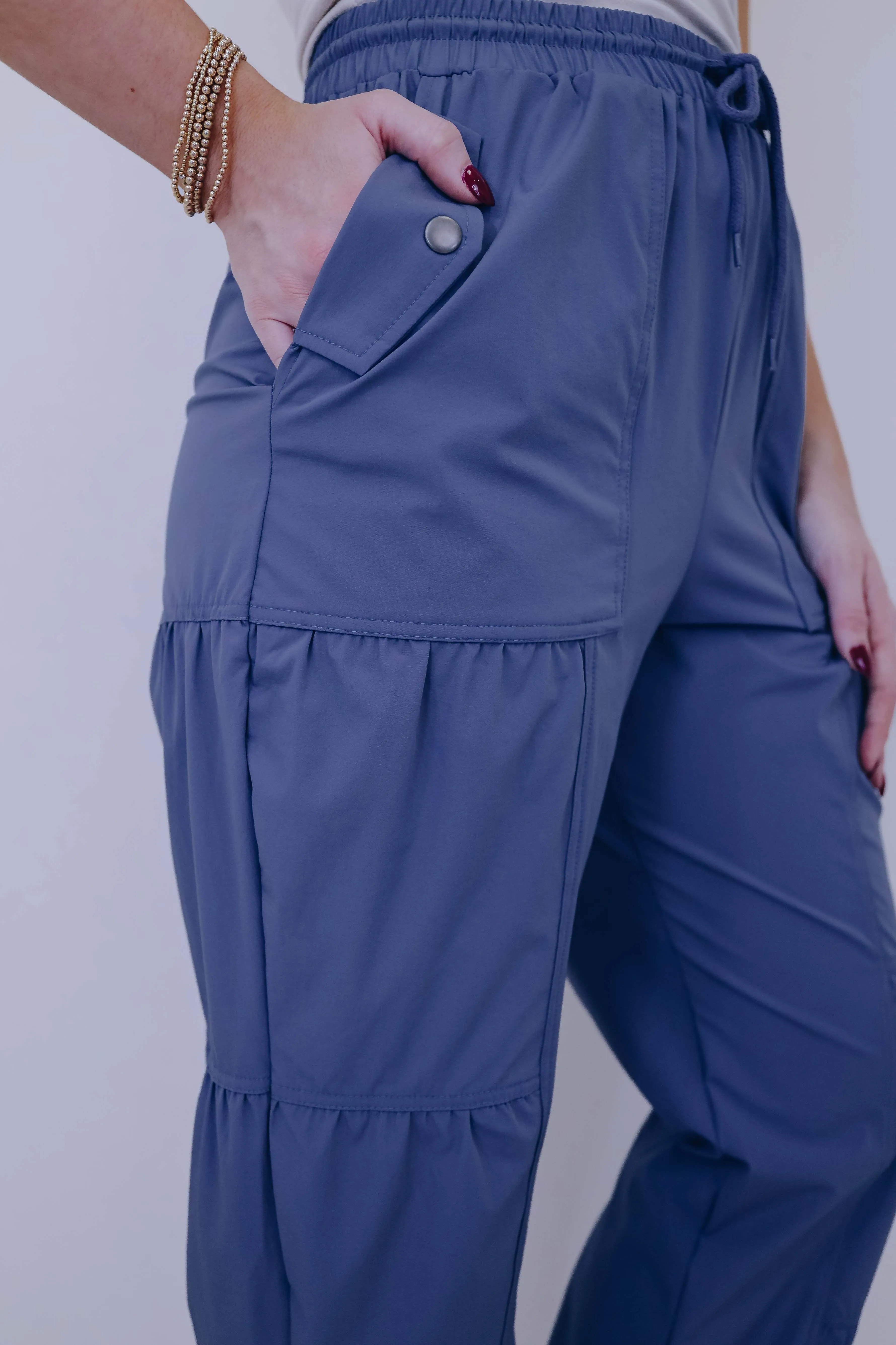Energized Shirring Detail Active Jogger - 2 Colors