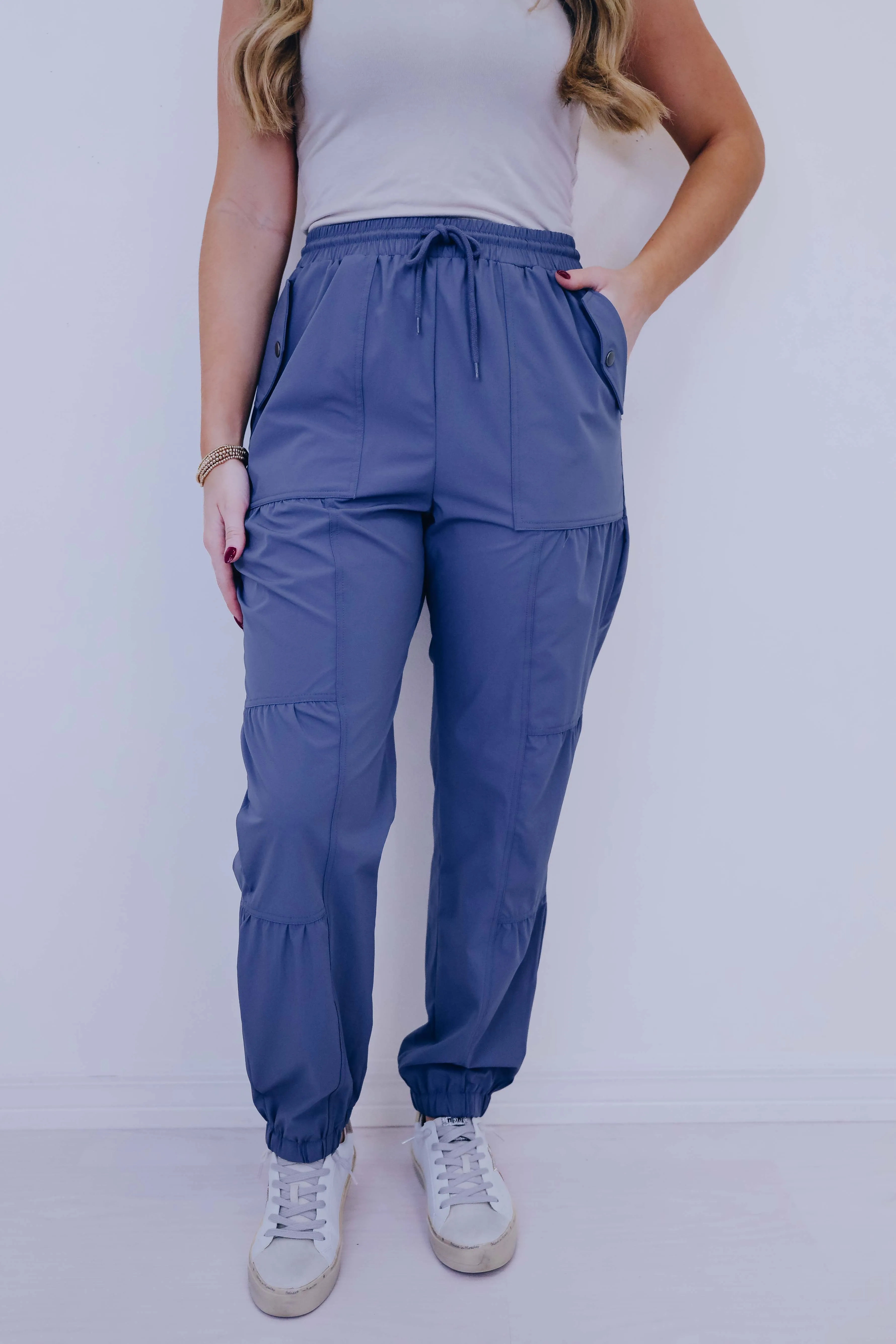 Energized Shirring Detail Active Jogger - 2 Colors