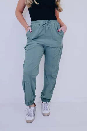 Energized Shirring Detail Active Jogger - 2 Colors