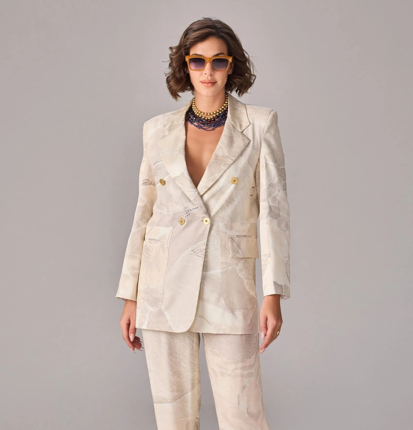 Ezra ivory blazer