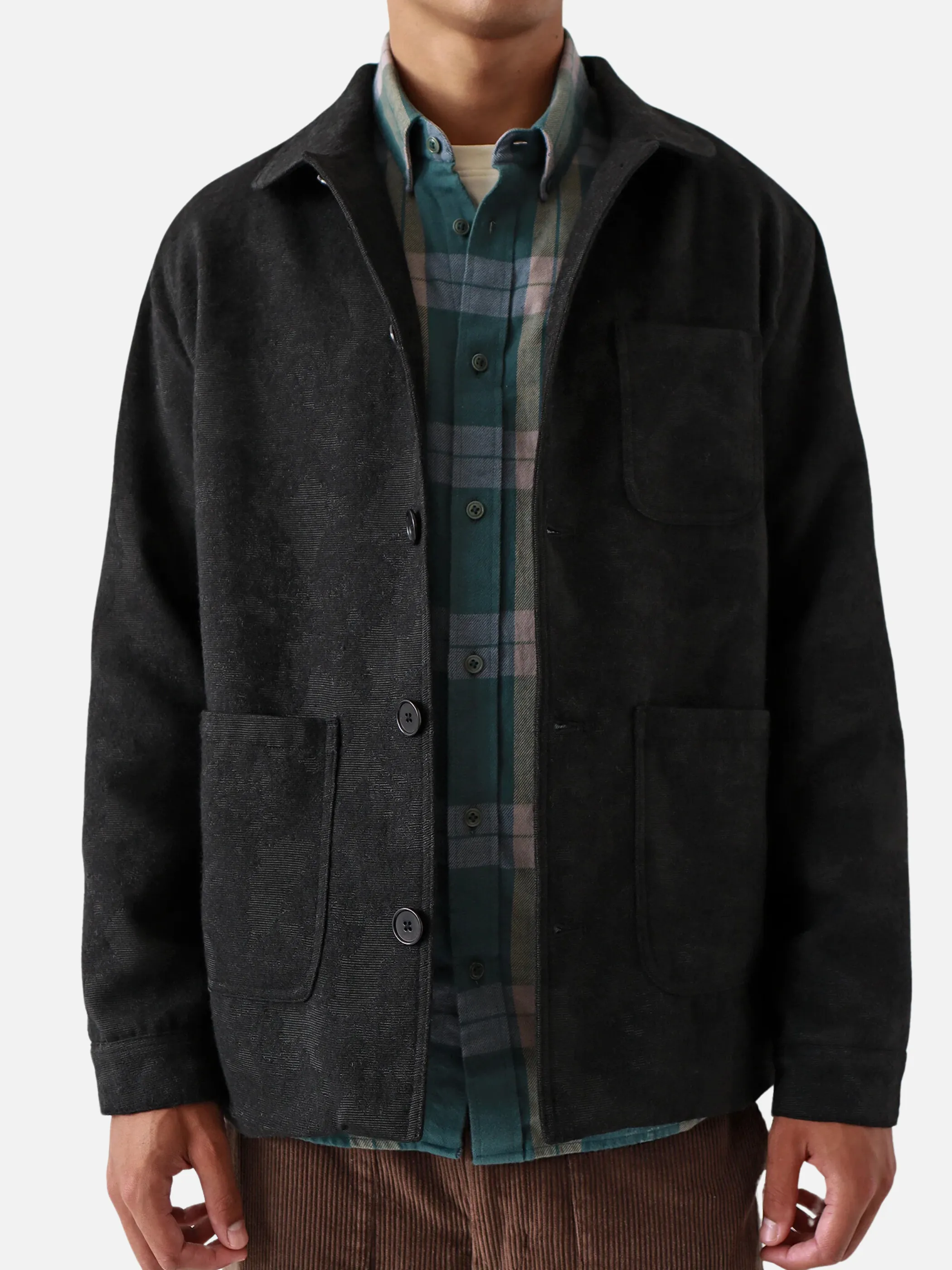 Far Afield Station Jacket - Black Landscape Jacquard