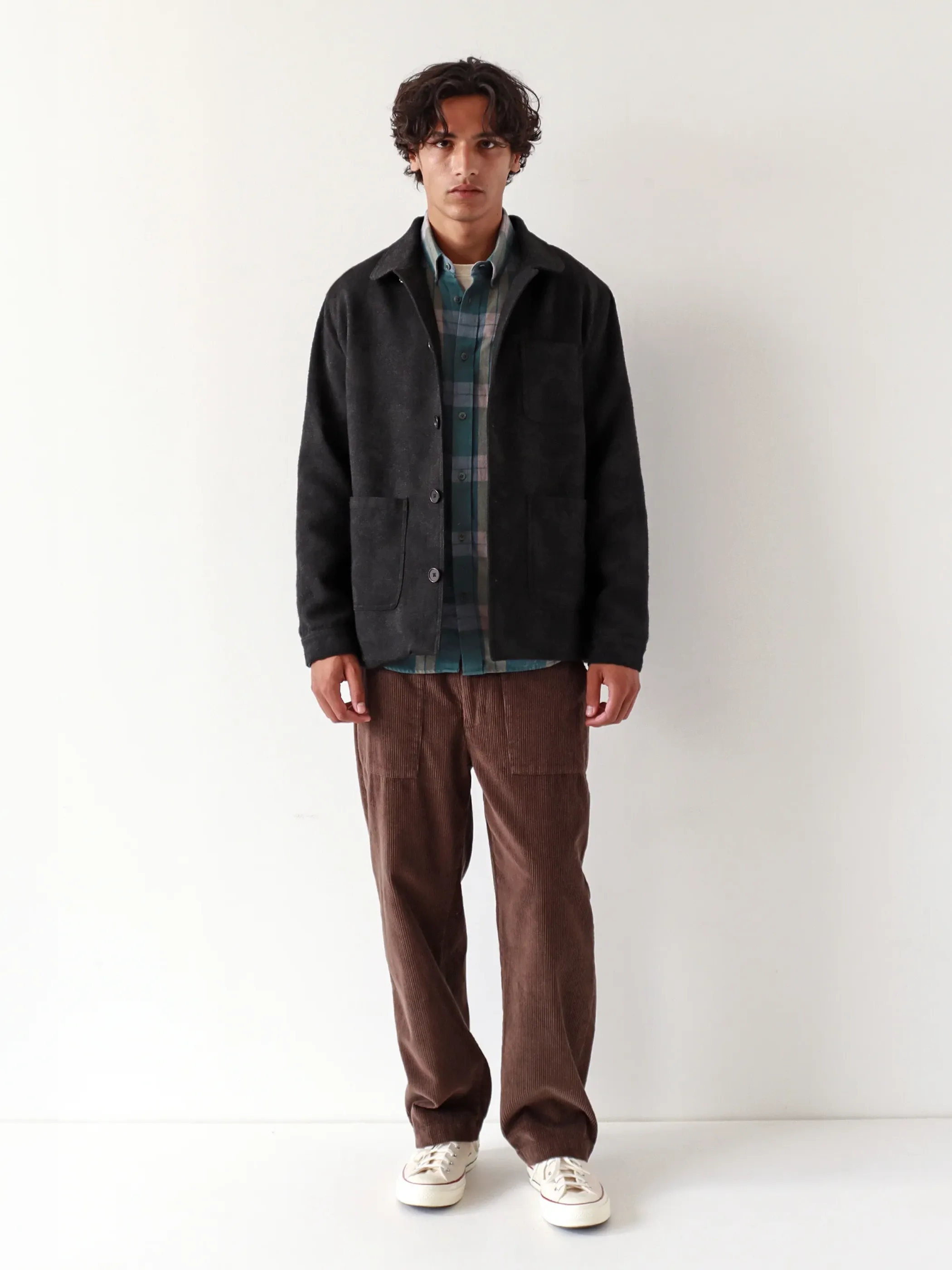 Far Afield Station Jacket - Black Landscape Jacquard