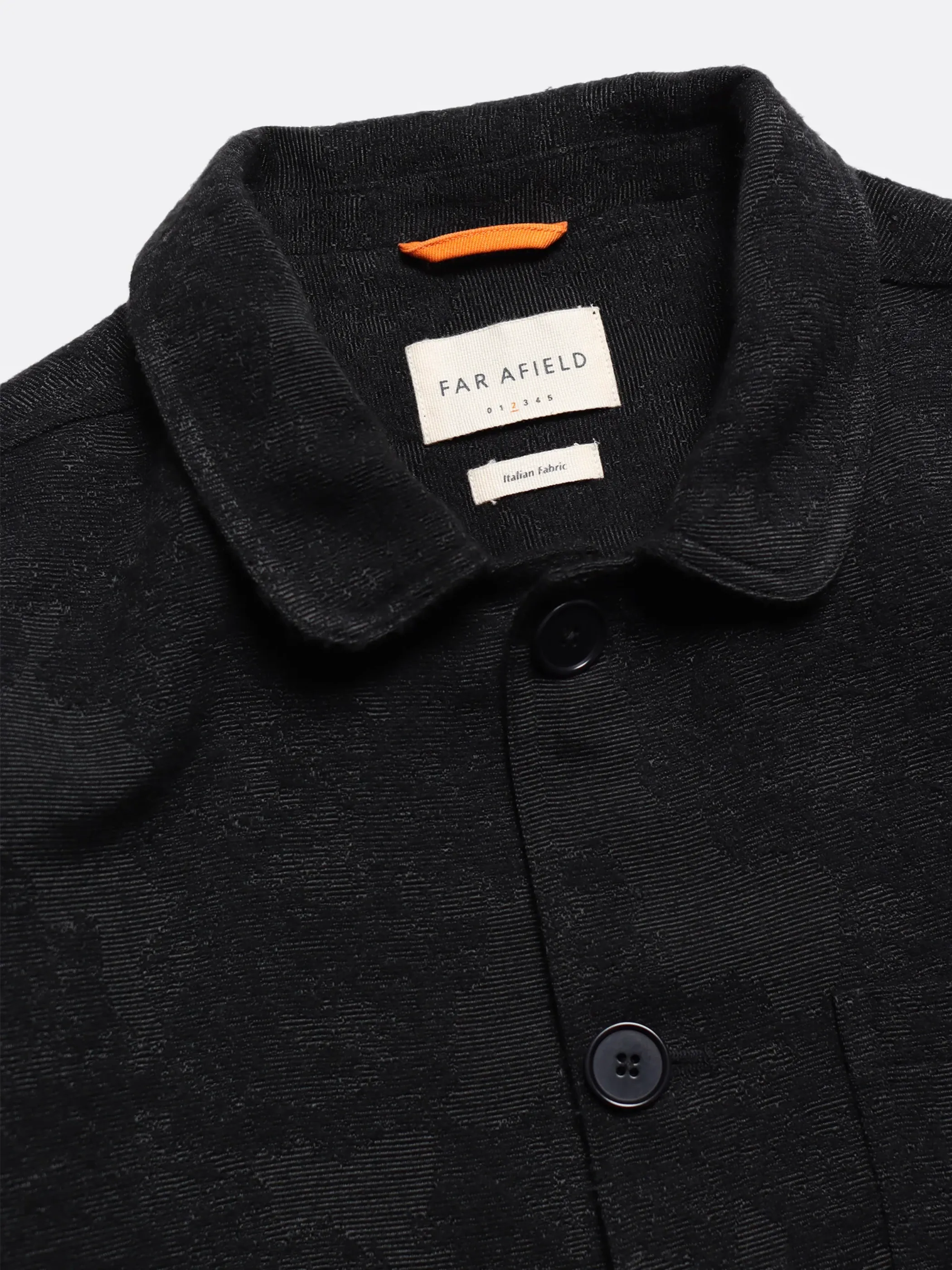 Far Afield Station Jacket - Black Landscape Jacquard
