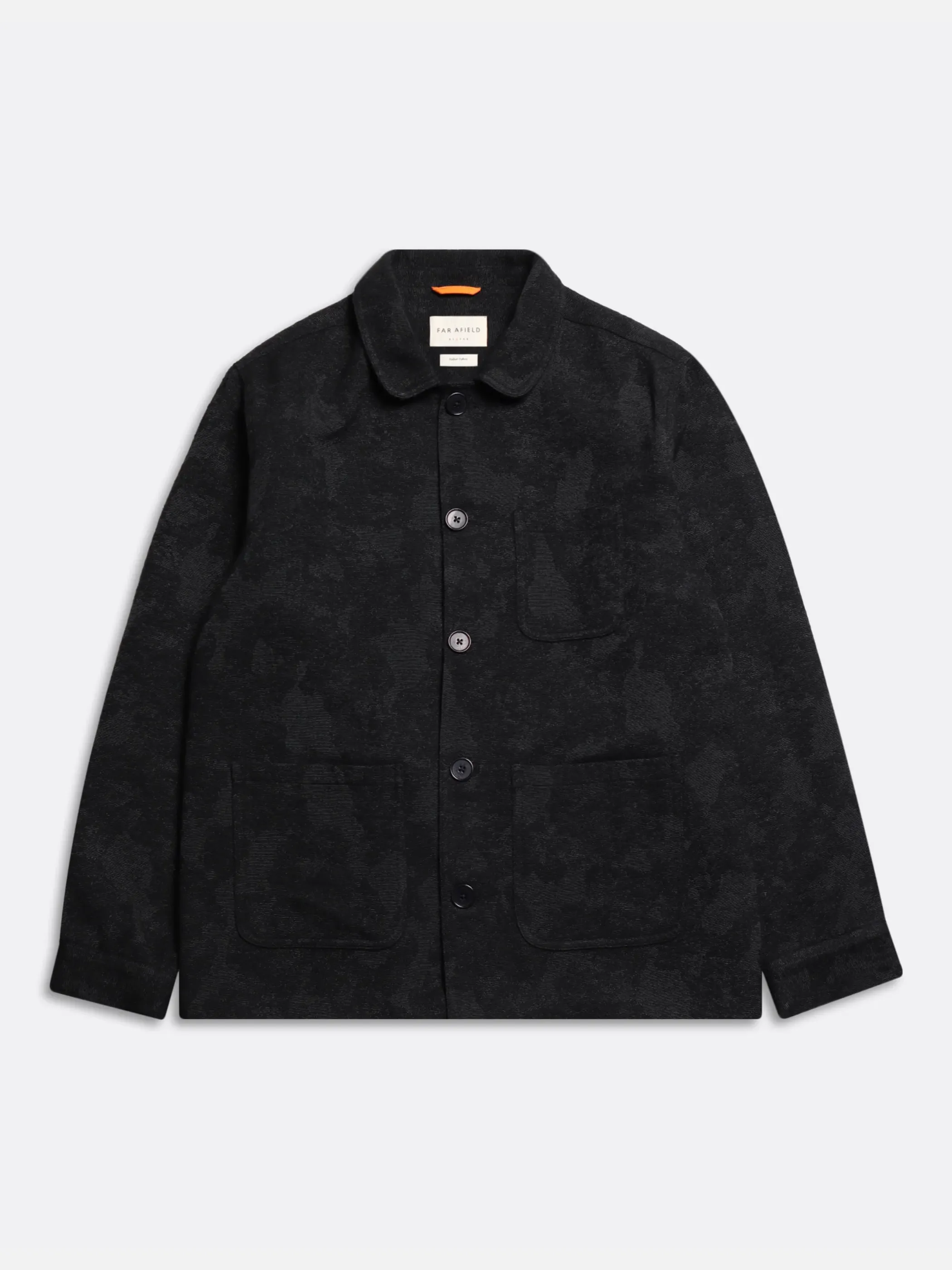 Far Afield Station Jacket - Black Landscape Jacquard