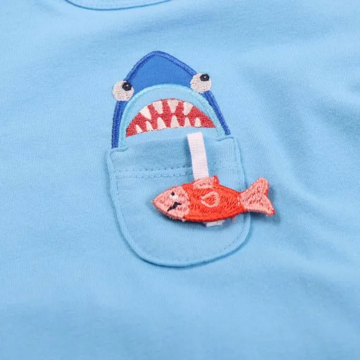 Fred's World Pirate Romper - Bunny Blue