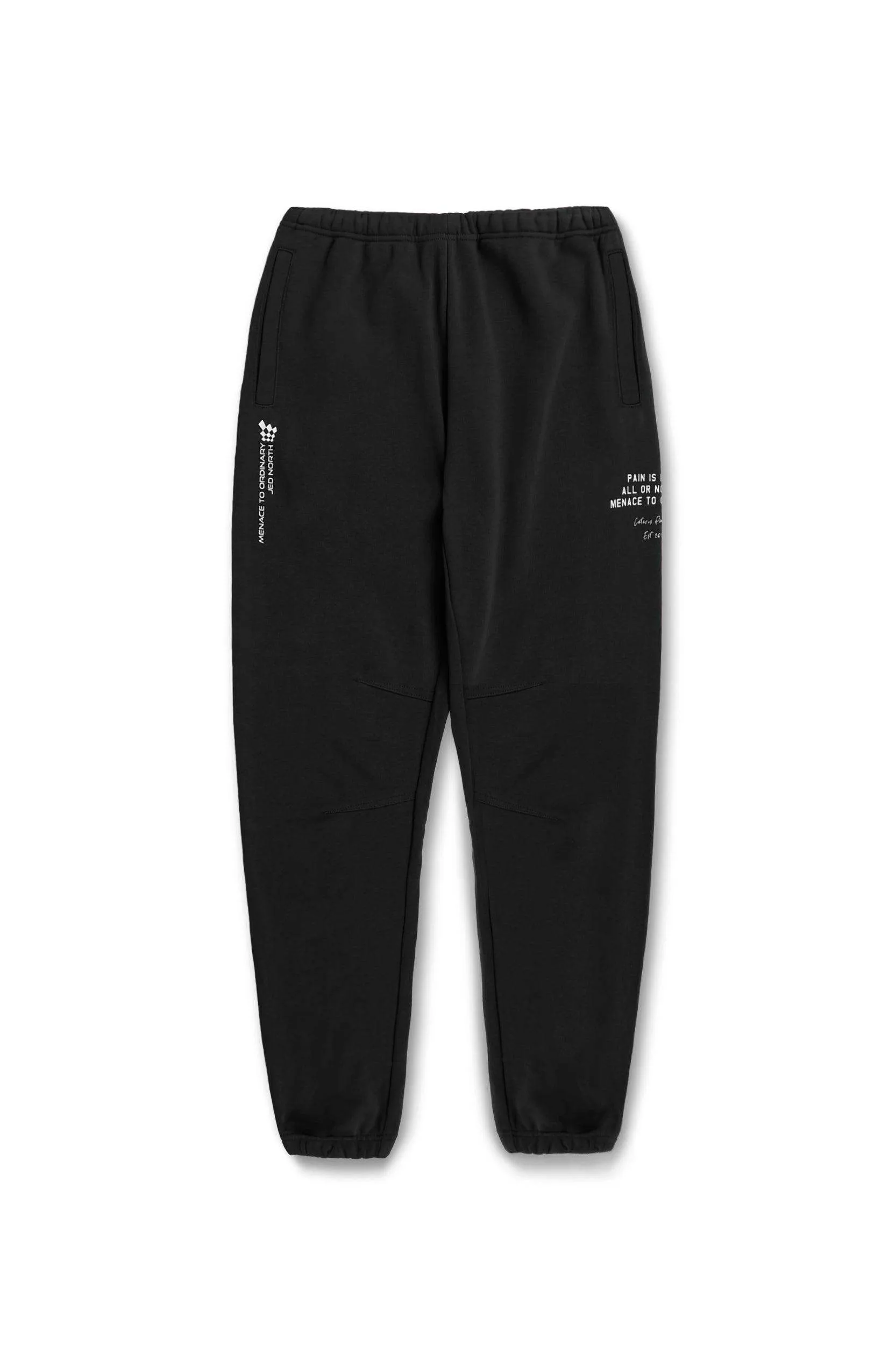 French Terry Athletic Joggers - Black