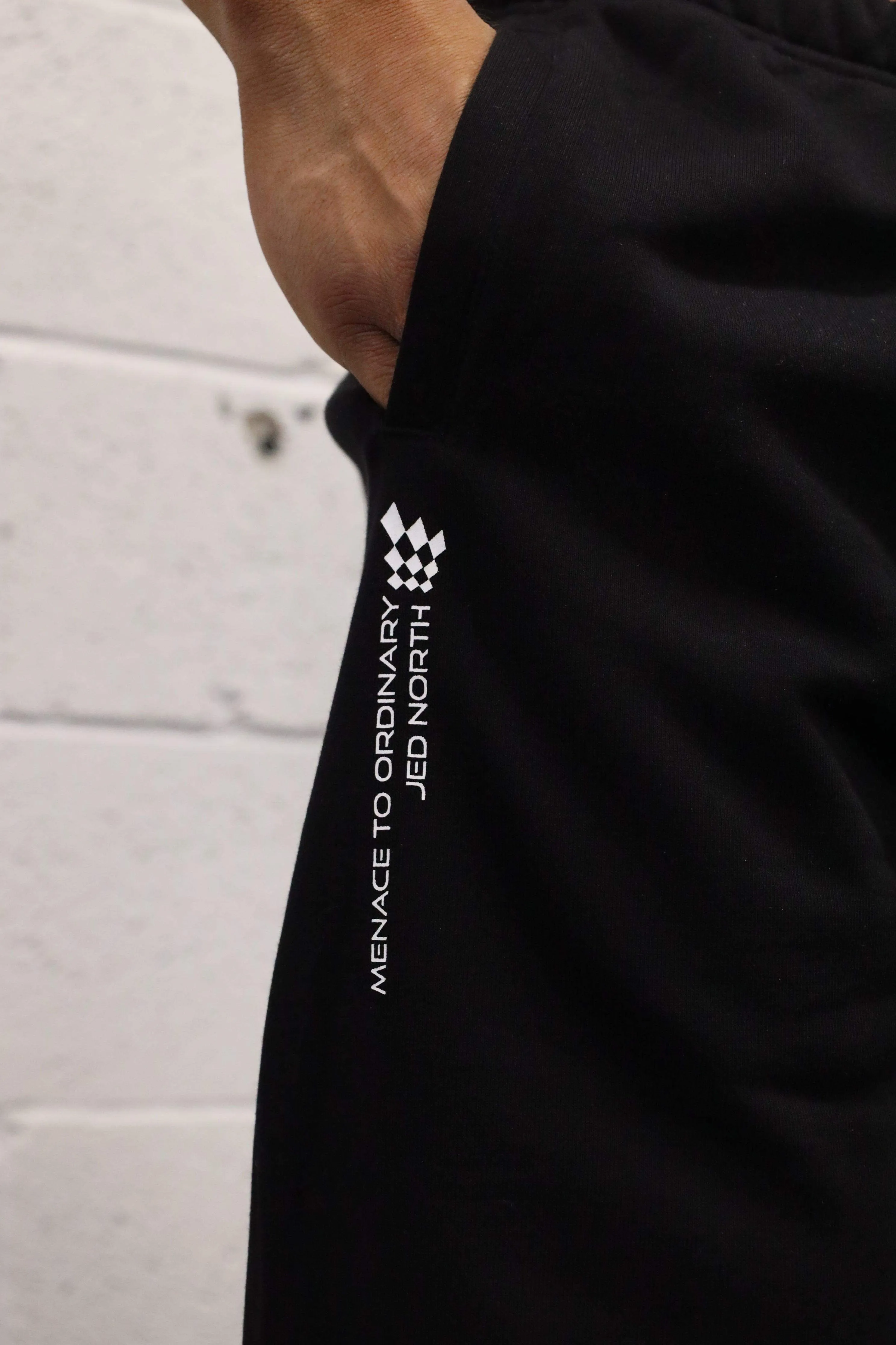 French Terry Athletic Joggers - Black