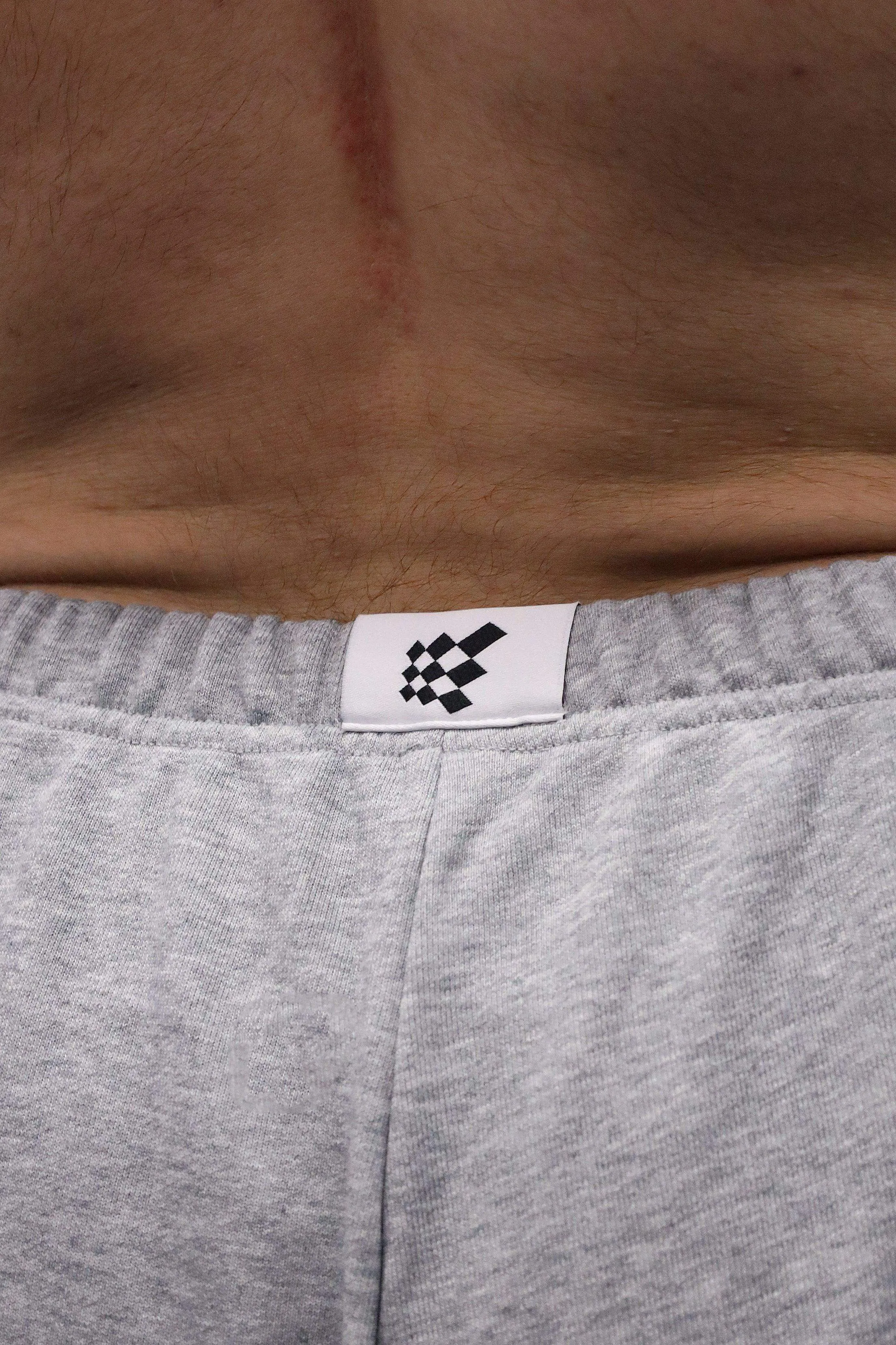 French Terry Athletic Joggers - Light Gray