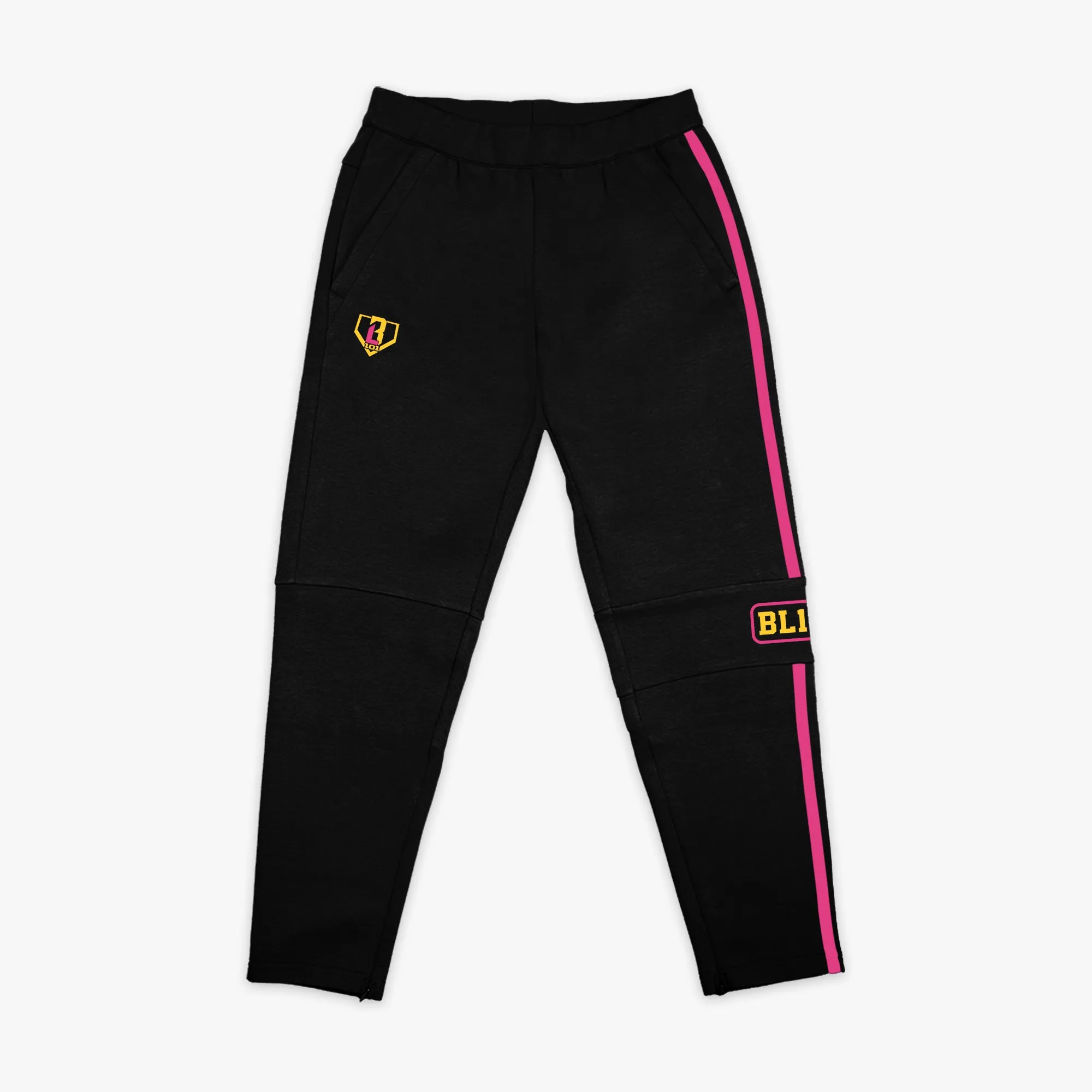 Game Day Joggers - Black/Pink/Yellow