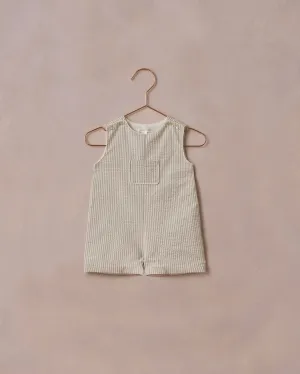 Georgie Romper | Sage Stripe
